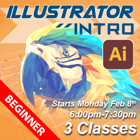 Introduction to Illustrator - starts Monday February 8