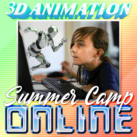 3D Animation Summer Camp 2024 Online - ages 10-18