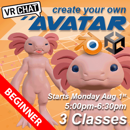 Create Your Own VRChat Avatar Online - starts Monday August 1st