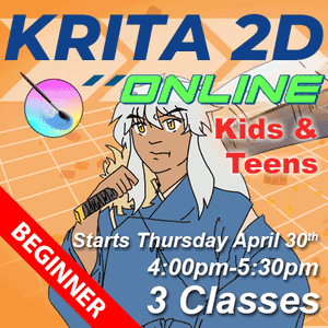 Digital Drawing and 2D Animation Online - starts Thursday April 30