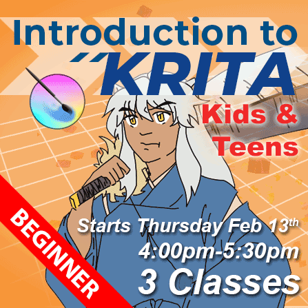 Intro to Anime Kids & Teens - starts Thursday Feb 13