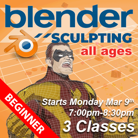 Digital Sculpting - starts Monday March 9
