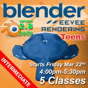 Blender Animation for Teens - Starts Friday March 22