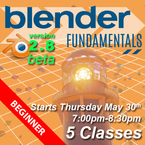 Blender Fundamentals - starts Thursday May 30