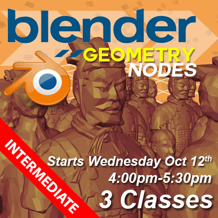 Geometry Nodes Online - starts Wednesday October 12th