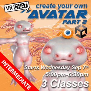 VRChat Avatar Online Intermediate - starts Wednesday September 7th