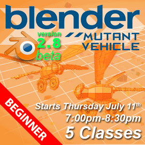 Blender Mutant Vehicle - starts Thursday July 11